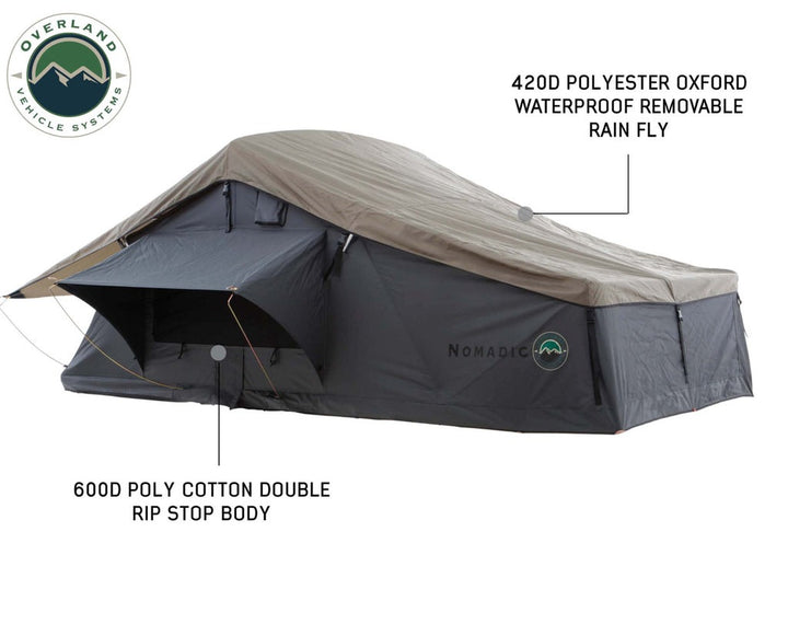 18149936 OVS Nomadic 2 - Dark Gray Soft Shell Roof Top Tent