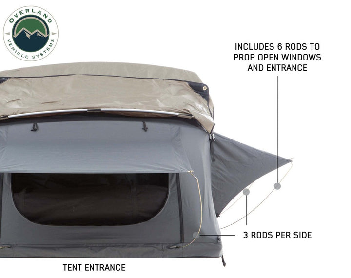 18149936 OVS Nomadic 2 - Dark Gray Soft Shell Roof Top Tent