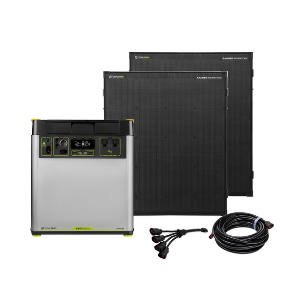 Yeti6000X + (2) Ranger 300 BC Solar Generator