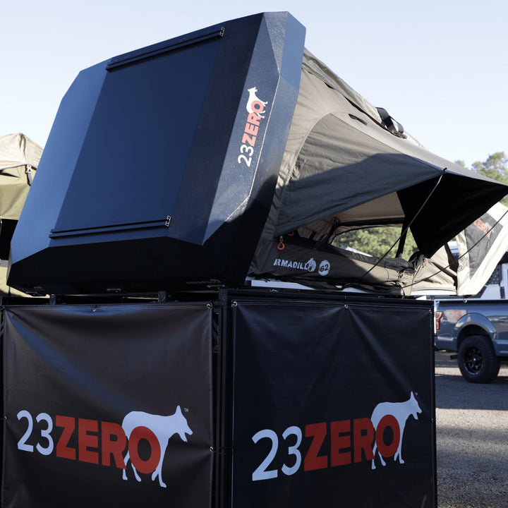 23 Zero Armadillo® A2 & A3 - Side Opening Hard Shell Roof Top Tent