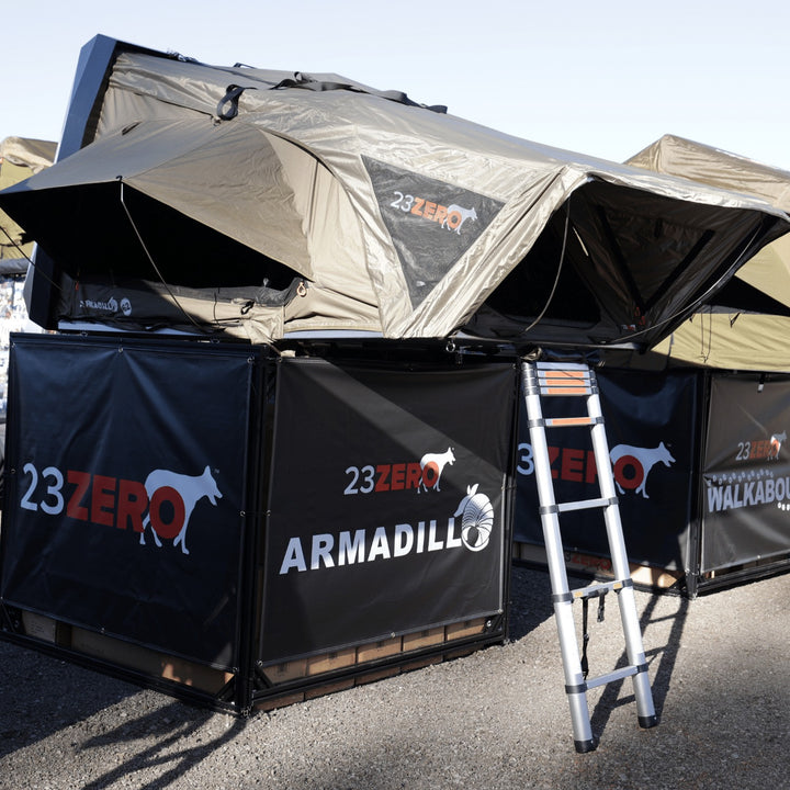 23 Zero Armadillo® A2 & A3 - Side Opening Hard Shell Roof Top Tent