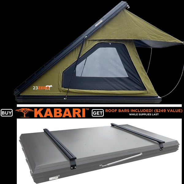 23 Zero Kabari - Slim Clamshell Style Hard Shell Roof Top Tent