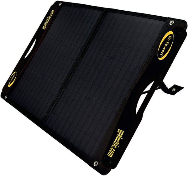 Go Power! DuraLite Lightweight Portable 12 Volt Monocrystalline Foldable Solar Panel - 100-watt