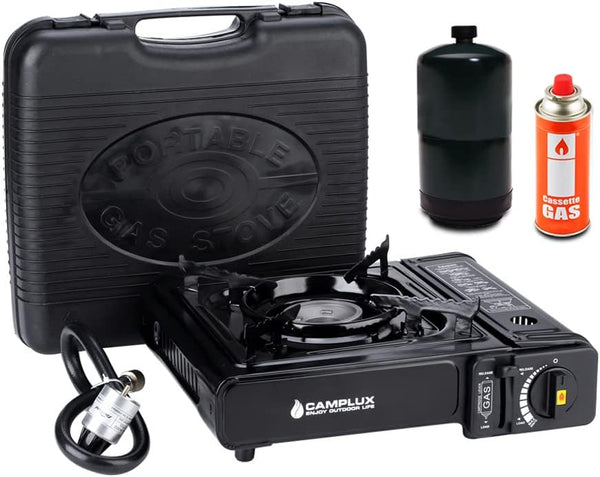 Camplux Dual Fuel Propane &amp; Butane Stove with Carrying Case, Portable Camping Stoves with CSA Certification