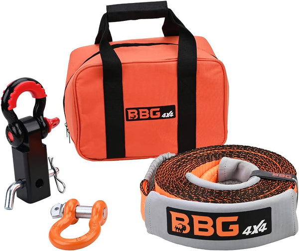 BBG 4x4 Extreme Duty Tow Strap Recovery Kit