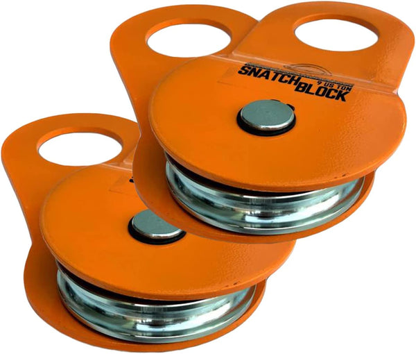 GearAmerica Heavy Duty Snatch Block Winch Pulley System - 9 Tons Capacity