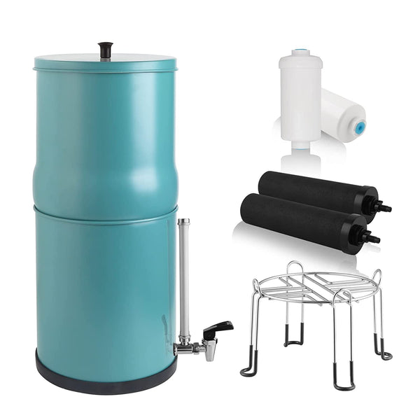 Amwater Portable Stainless Steel Gravity-Fed Water Filter System