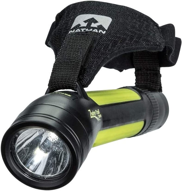 Nathan Zephyr Adjustable Hand-Held LED Light Flashlight with Safety Whistle