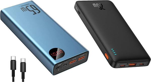 Baseus Fast Re-charging 65W 20,000 mAh Power Bank &amp; 10,000 mAh 20W Power Bank