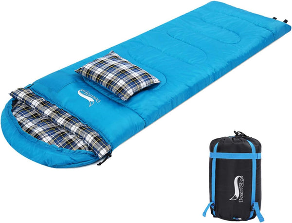 Desert &amp; Fox 4 Season Cotton Flannel Sleeping Bags with Pillow