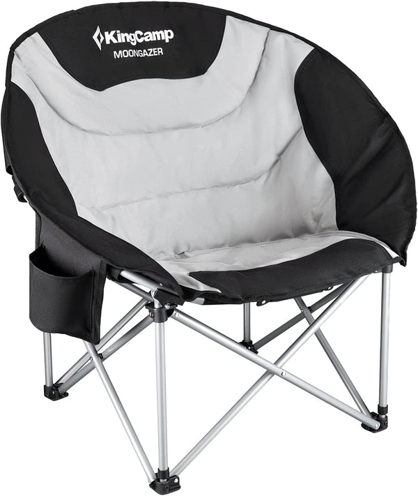 King Camp Folding Padded Moon Camping Chair