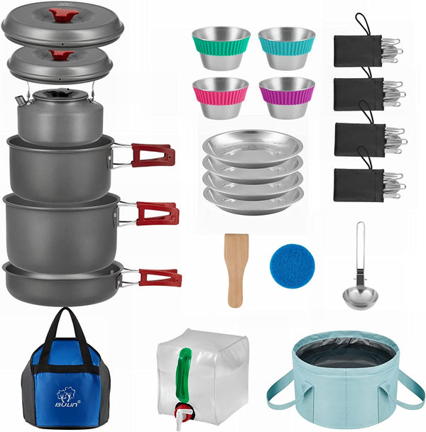 Bulin Lightweight Backpacking Aluminum Camping Cookware Set