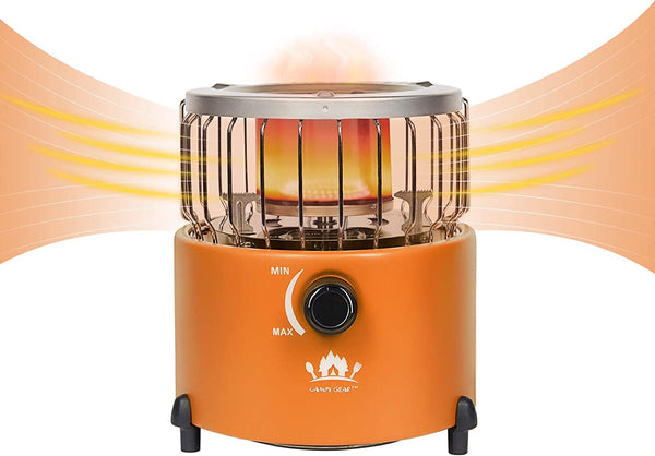 Campy Gear Chubby 2 in 1 Portable Outdoor Propane Heater &amp; Stove - 9,000 BTU