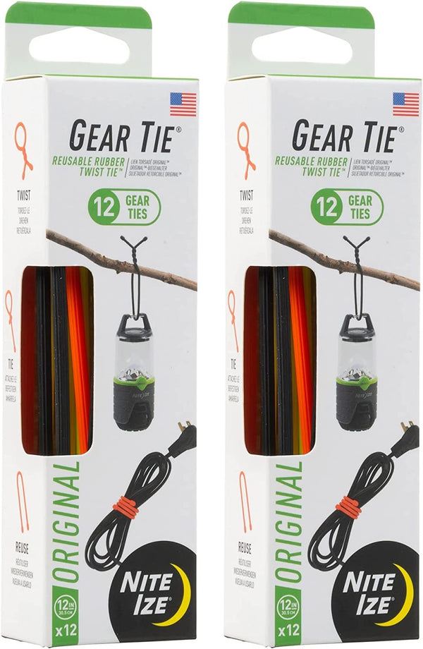 Nite Ize Gear Tie ProPack Assorted - 12 Counts