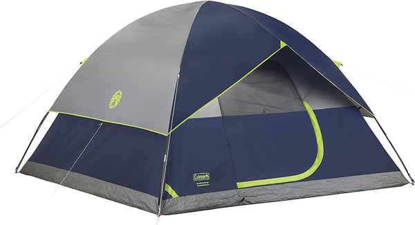 Coleman 2/3/4/6 Person Easy Setup Sundome Camping Tent with Rainfly and WeatherTec Floor