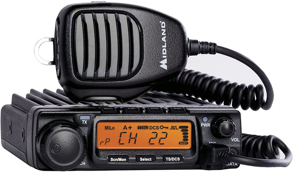 Midland 40 Watt GMRS MicroMobile Two-Way Radio - Long Range Walkie Talkie, 8 Repeater Channels, 142 Privacy Codes