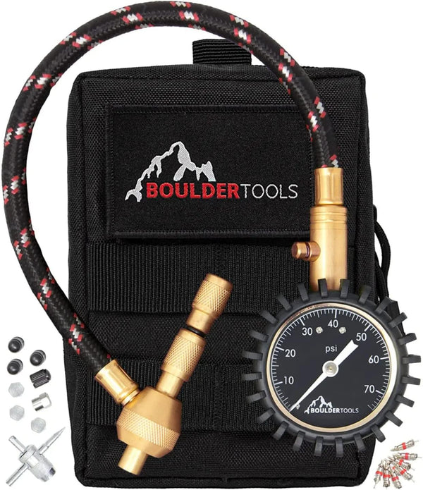 Boulder Tools Heavy Duty Rapid Tire Deflator &amp; Molle Pouch