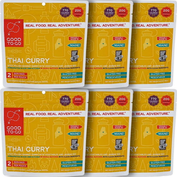 GOOD TO-GO Easy to Prepare Thai Curry Backpacking and Camping Food