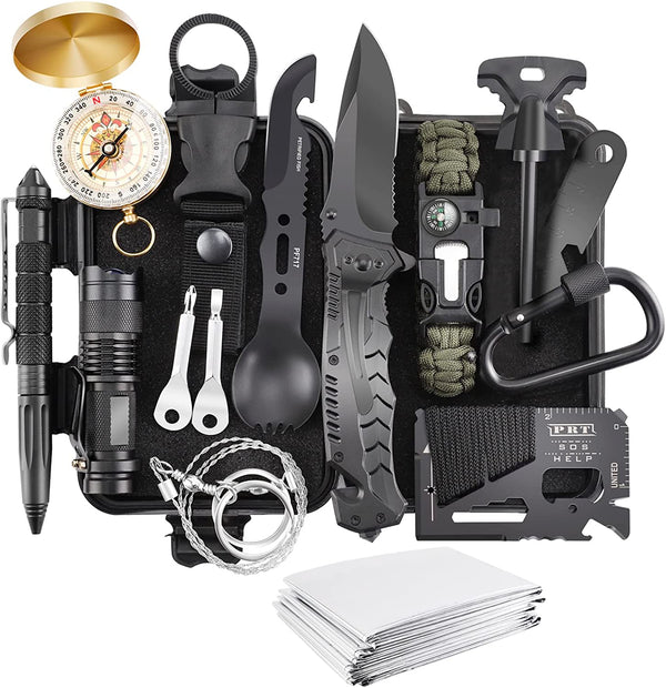 Tungsten Portable Camping 17 in 1 Survival Kit