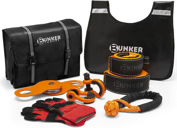 Bunker Indust Heavy Duty Recovery Strap Kit