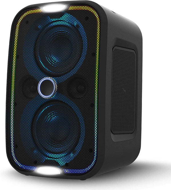 Brookstone IPX5 Waterproof Bluetooth Speakers with LED Light Show