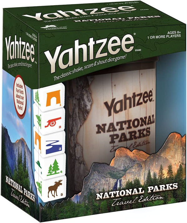 YAHTZEE Classic Dice Game with a National Parks Theme