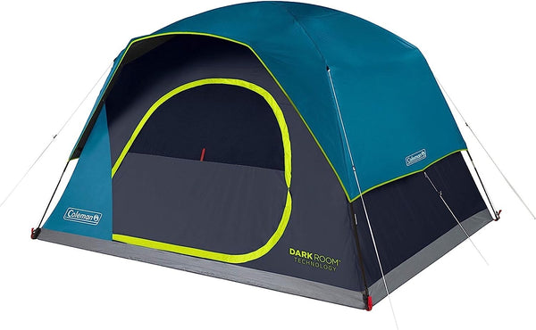 Coleman Skydome 4/6/8/10 Person Weatherproof Dome Camping Tent with Dark Room Technology