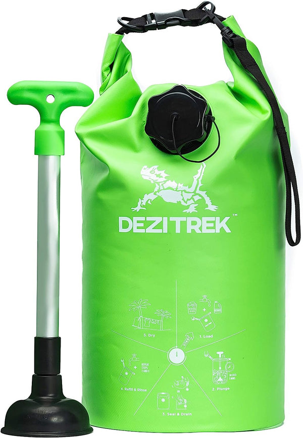 Dezitrek Portable All in One Hand Wash Bag and Plunger Set