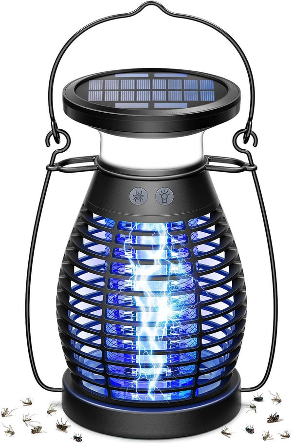 Burlan Rechargeable Waterproof Cordless Outdoor &amp; Indoor Solar Bug Zapper