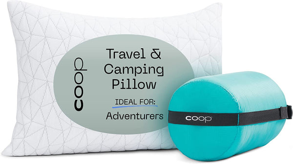 Coop Home Goods Adjustable Memory Foam Travel Pillow