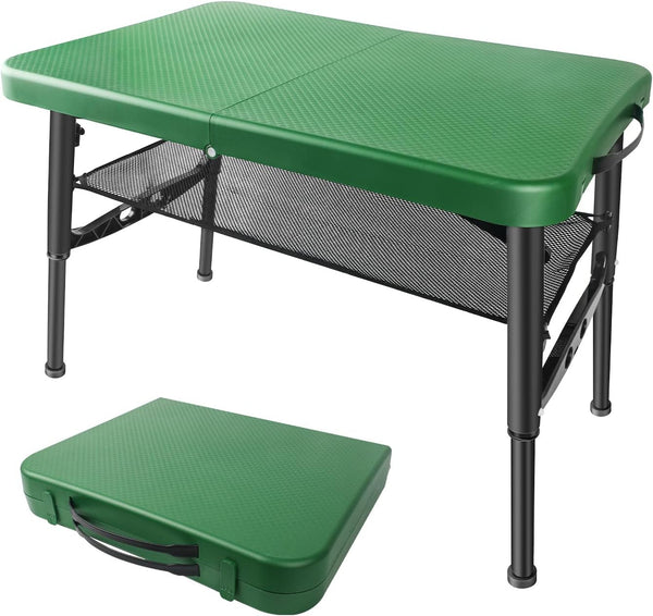 Boreeman Adjustable Height Portable Camping Beach Table