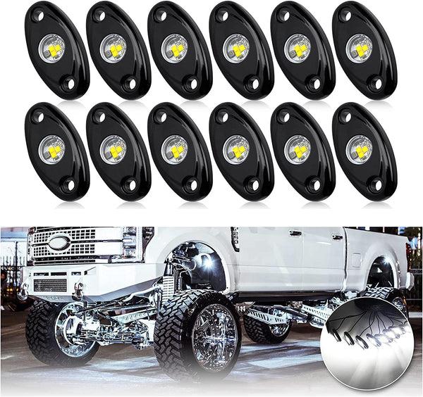 OPP ULITE 12 Pods White LED Rock Lights Kit - Off Road Ready