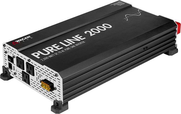 Wagan EL3808 Pure Line Portable Power Inverter 2000 Watt DC