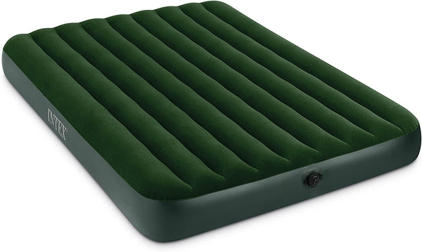 Intex Prestige Downy Airbed Kit with Hand Held Battery Pump - Queen Size