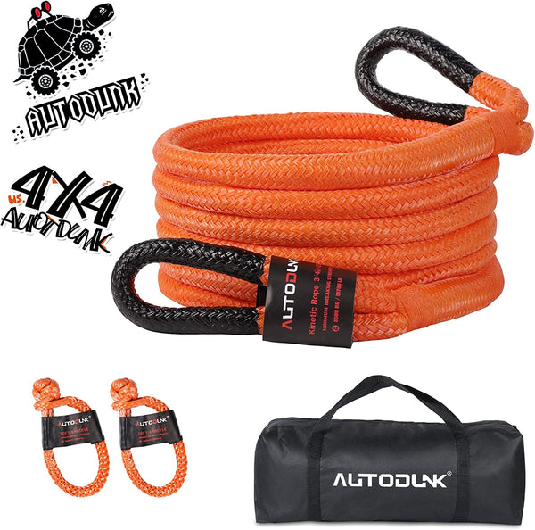 AutoDunk 3/4" x 20' Kinetic Recovery &amp; Tow Rope