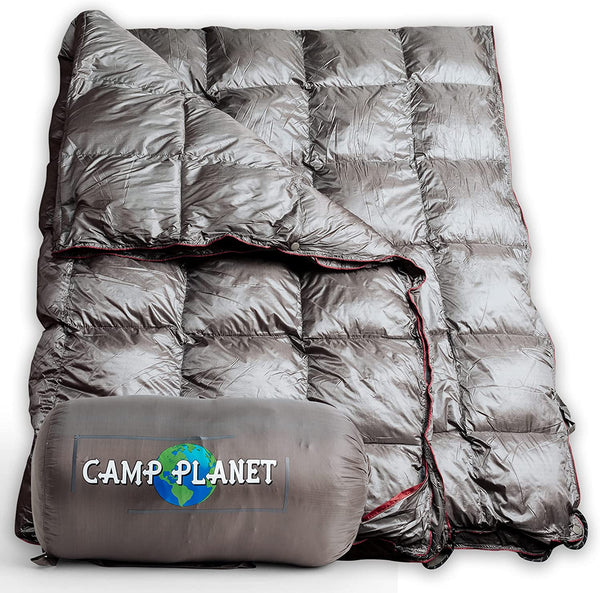 Puffy Blanket -Down Alternative Camping Blanket -Backpacking Quilt for1 Person -Packable Lightweight Warm Puffer Blanket for