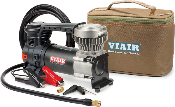 VIAIR 88P - 00088 Portable Compressor Kit with Alligator Clamps, Tire Inflator, Tire Air Pump, 12V, 120 PSI, for Up to 33 Inch