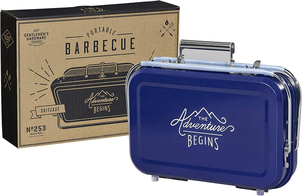 Gentlemen's Hardware Retro Portable Suitcase Barbeque Grill