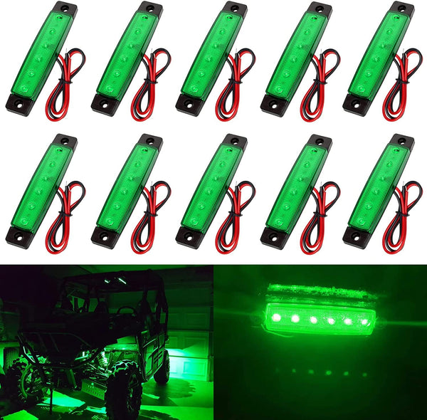 10X Universal LED Rock Light Strip Lights - Multiple Installation Options