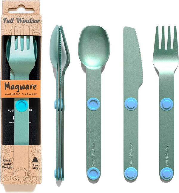 Magware Portable &amp; Reusable Magnetic Camping Utensils Set