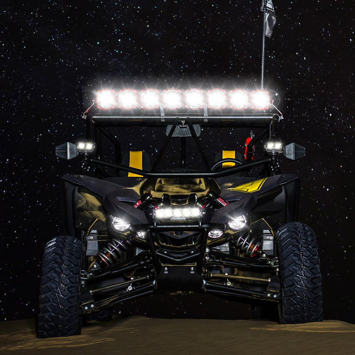 Yamaha YXZ1000R 39" 6-Light Curved Light Bar System - 120W Combo Beam - KC Gravity Pro6