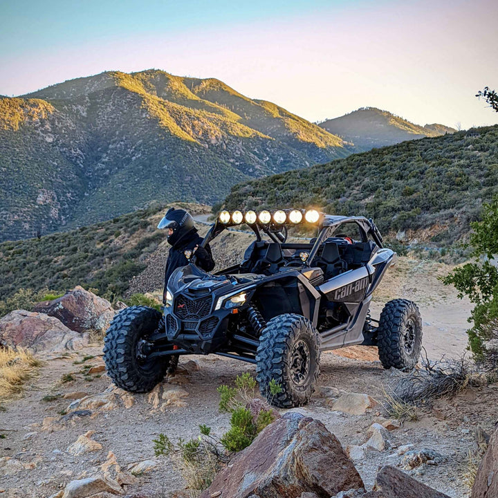 17-23 Can-Am Maverick X3 45" Curved LED Light Bar System - 140W Combo Beam - KC Gravity Pro6