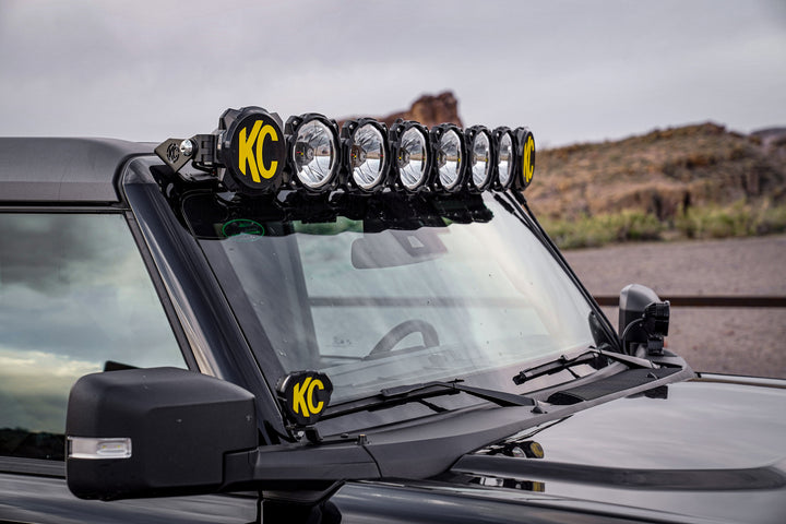 21+ Ford Bronco - 50" Curved Off Road LED Light Bar Kit - Gravity Pro6