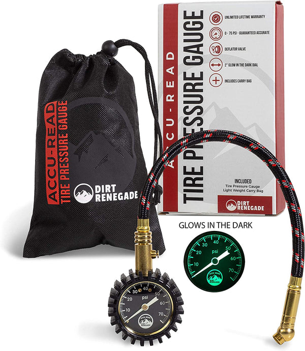 Dirt Renegade Portable Tire Pressure Gauge - 75 PSI