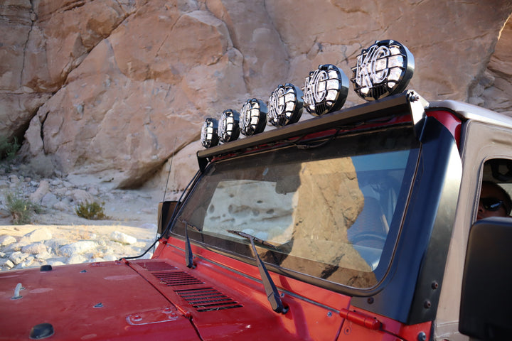 97-06 Jeep TJ 50" KC Xross Bar - Overhead SlimLite LED Light Bar System - 300W Spot Beam