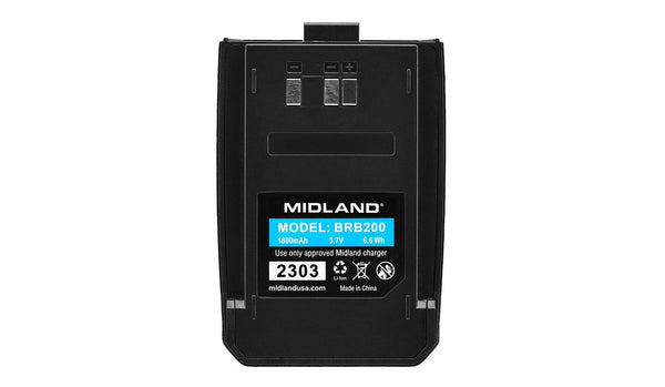 Midland BizTalk Replacement battery for the BR200 business radio