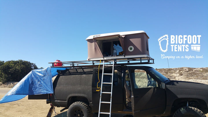 Big Foot Explorer Black Hard Shell Box Popup Roof Top Tent