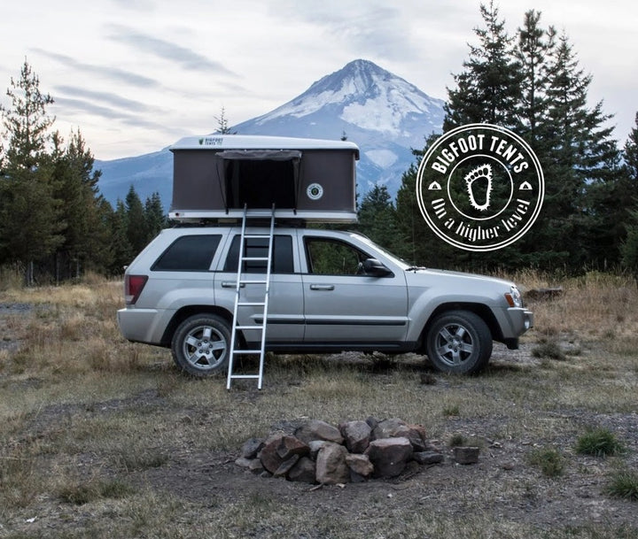 Big Foot Explorer Black Hard Shell Box Popup Roof Top Tent