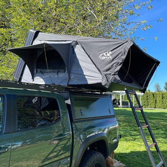 Cap-it Evergreen Fold-Out Aluminum Roof Top Tent