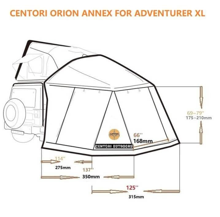 Centori Adventurer Large 3-5 Person Fold Out Roof Top Tent